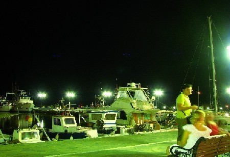 Port w Karystos - moje ulubione miejsce wieczornych spacerów 