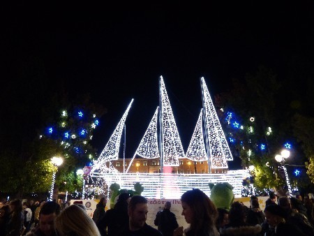 Na Syntagma Sqr  bardzo świątecznie