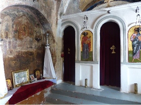 Freski w kościółku przy monastyrze