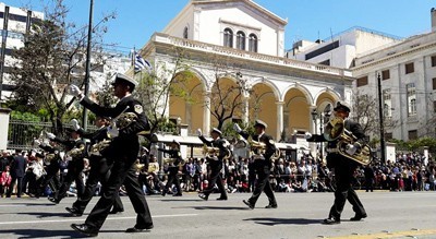 Wojskowa parada w Atenach AD 2017 
