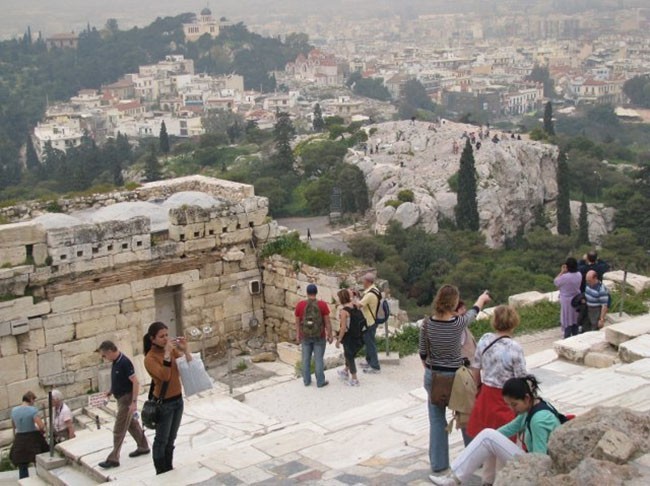 Areopag widziany z Akropolu