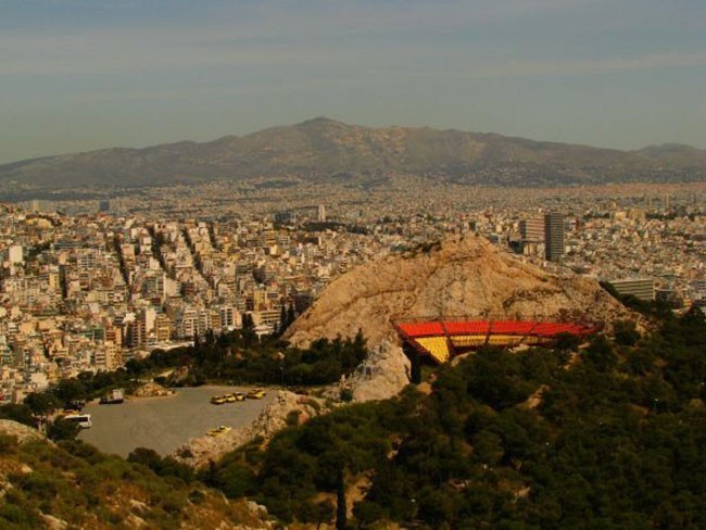 Ateny widziane ze szczytu wzgórza Likavitos